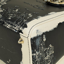 Christian Dior Bicolor Lady Dior Paris Print and Rhinestone Embroidery Medium Bag