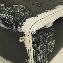 Christian Dior Bicolor Lady Dior Paris Print and Rhinestone Embroidery Medium Bag