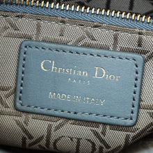Christian Dior Blue Grey Lady Dior Mini Chain Bag
