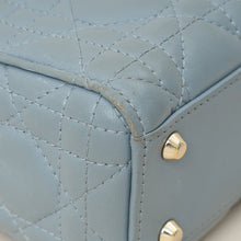 Christian Dior Blue Grey Lady Dior Mini Chain Bag
