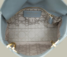 Christian Dior Blue Grey Lady Dior Mini Chain Bag