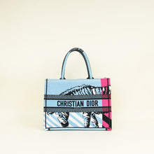 Christian Dior Bicolor Book Tote D-Jungle Pop Embroidery Medium Bag CATHRINE INITIAL