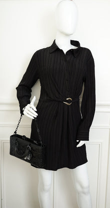 Christian Dior Black Cannage Diamond Lady D-Joy Medium Bag