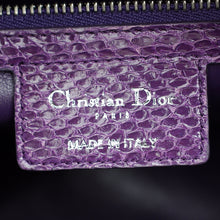 Christian Dior Violet Python Lady Dior Medium Bag