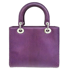 Christian Dior Violet Python Lady Dior Medium Bag