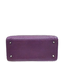 Christian Dior Violet Python Lady Dior Medium Bag