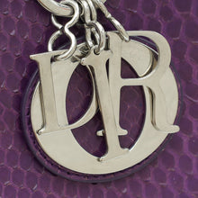 Christian Dior Violet Python Lady Dior Medium Bag