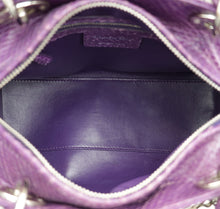 Christian Dior Violet Python Lady Dior Medium Bag