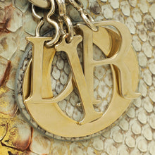 Christian Dior Bicolor Python Lady Dior Large Bag