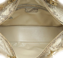 Christian Dior Bicolor Python Lady Dior Large Bag