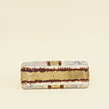 Christian Dior Bicolor Snakeskin Lady Dior Large Bag