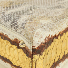 Christian Dior Bicolor Snakeskin Lady Dior Large Bag