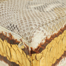 Christian Dior Bicolor Snakeskin Lady Dior Large Bag