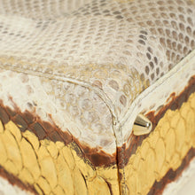 Christian Dior Bicolor Snakeskin Lady Dior Large Bag