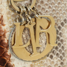 Christian Dior Bicolor Snakeskin Lady Dior Large Bag