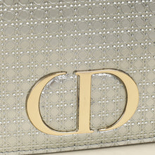 Christian Dior Silver 30 Montaigne Microcannge 2 Way Chain Pouch