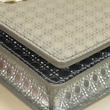 Christian Dior Silver 30 Montaigne Microcannge 2 Way Chain Pouch