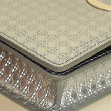 Christian Dior Silver 30 Montaigne Microcannge 2 Way Chain Pouch