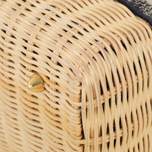 Christian Dior Bicolor Wicker Lady Dior Medium Bag
