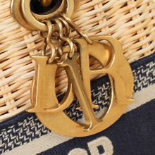 Christian Dior Bicolor Wicker Lady Dior Medium Bag
