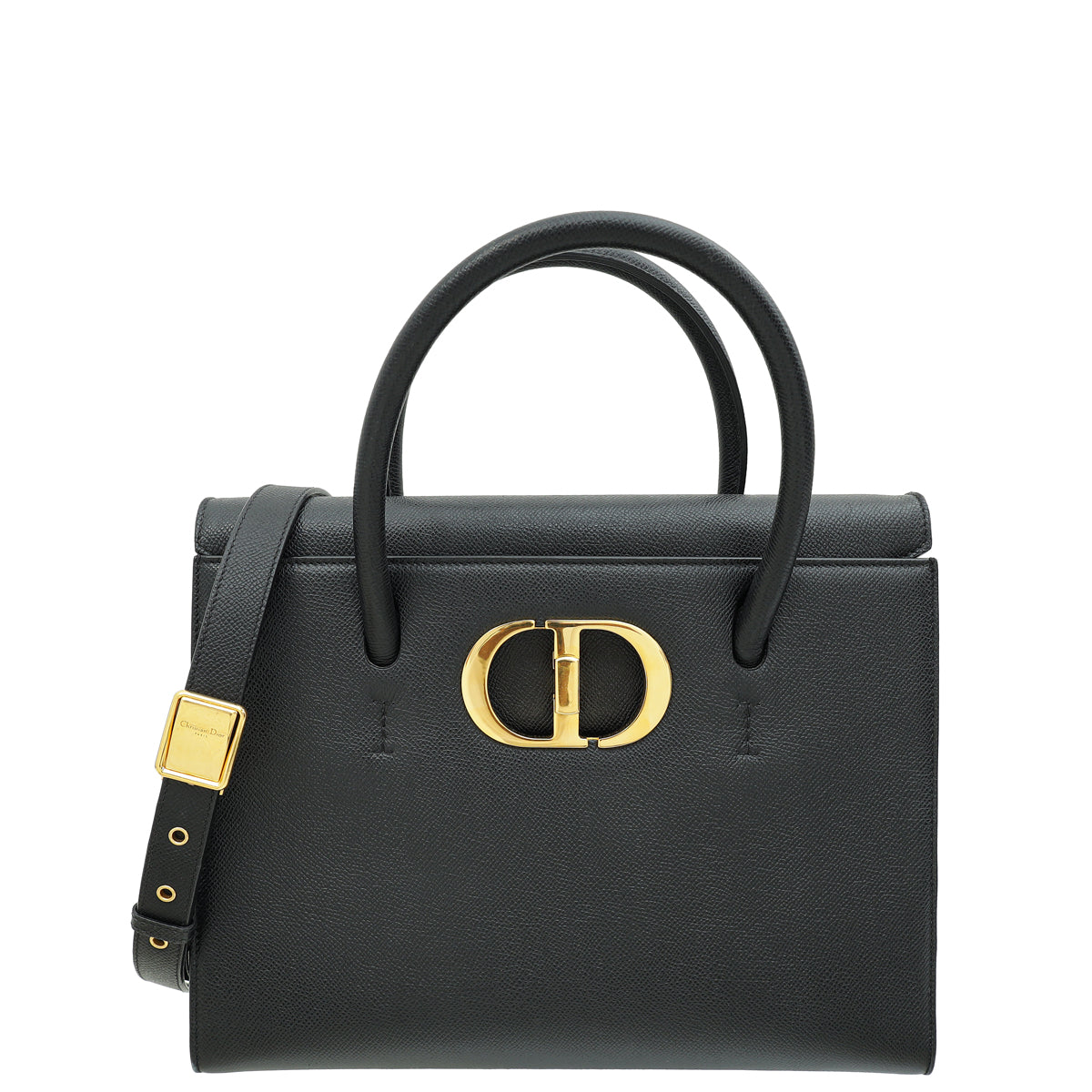 Christian Dior Black St. Honore Top Handle Tote Large Bag