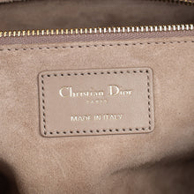 Christian Dior Taupe Gray Cannage Lady Dior Medium Bag