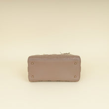 Christian Dior Taupe Gray Cannage Lady Dior Medium Bag