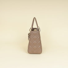 Christian Dior Taupe Gray Cannage Lady Dior Medium Bag
