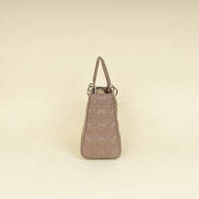 Christian Dior Taupe Gray Cannage Lady Dior Medium Bag