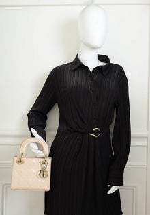 Christian Dior Powder Beige Lady Dior Chain Mini Lady Dior Bag