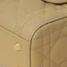 Christian Dior Dark Beige Mini Chain Lady Dior Bag w/ Twilly