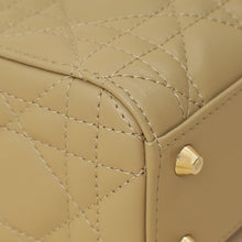 Christian Dior Dark Beige Mini Chain Lady Dior Bag w/ Twilly