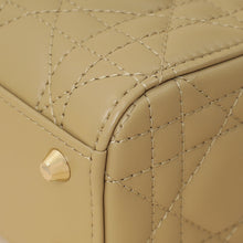 Christian Dior Dark Beige Mini Chain Lady Dior Bag w/ Twilly