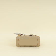 Christian Dior Beige Lady Dior Mini Chain Bag w/ Twilly