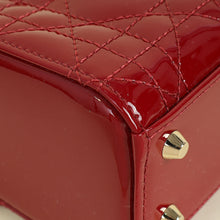 Christian Dior Cherry Red Lady Dior Mini Chain Bag
