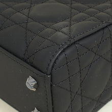 Christian Dior Black Ultramatte Lady Dior Mini Chain Bag