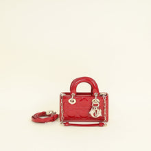 Christian Dior Cherry Red Micro Lady D-joy Bag