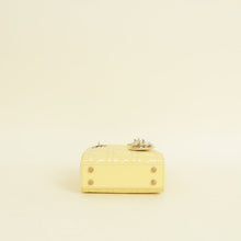 Christian Dior Light Yellow Lady Dior Micro Bag