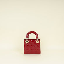 Christian Dior Cherry Red Lady Dior Mini Chain Bag