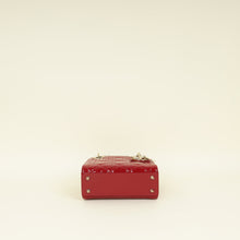 Christian Dior Cherry Red Lady Dior Mini Chain Bag