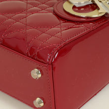 Christian Dior Cherry Red Lady Dior Mini Chain Bag