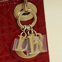 Christian Dior Cherry Red Lady Dior Mini Chain Bag
