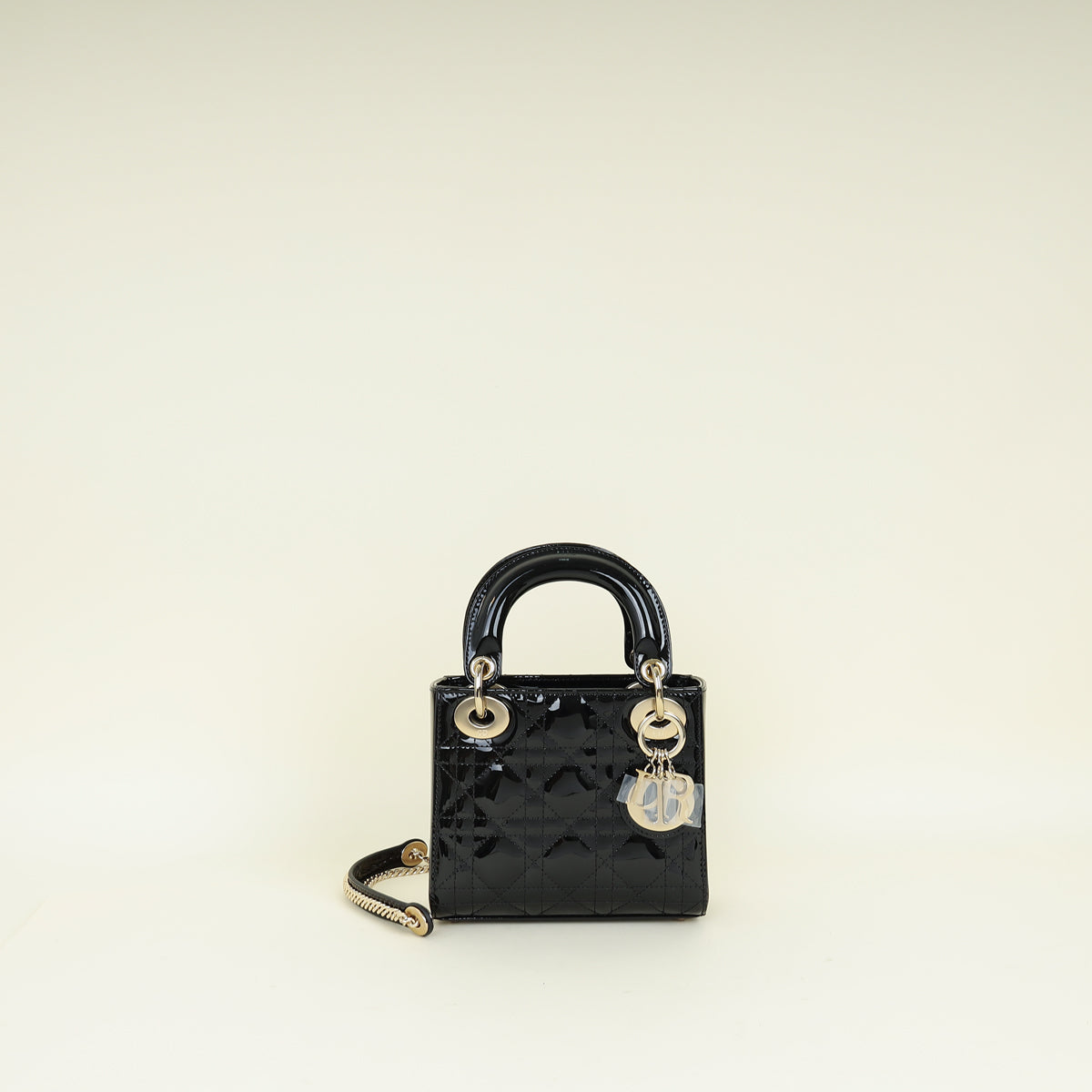 Christian Dior Black Lady Dior Mini Chain Bag