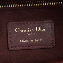 Christian Dior Plum Lady Dior Mini Chain Bag