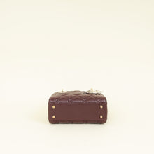 Christian Dior Plum Lady Dior Mini Chain Bag