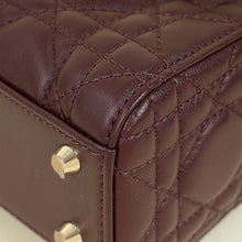 Christian Dior Plum Lady Dior Mini Chain Bag