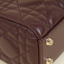 Christian Dior Plum Lady Dior Mini Chain Bag