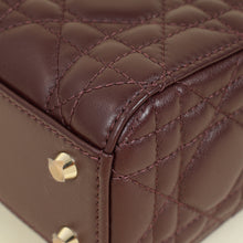 Christian Dior Plum Lady Dior Mini Chain Bag