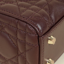 Christian Dior Plum Lady Dior Mini Chain Bag