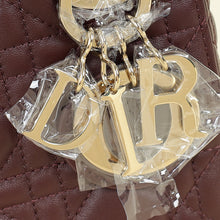Christian Dior Plum Lady Dior Mini Chain Bag